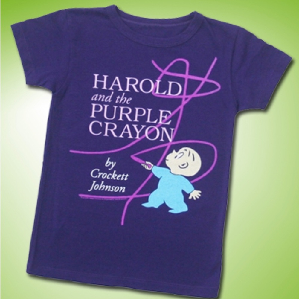 Kids Unisex Harold and the Purple Crayon T-Shirt, Size 6-7
